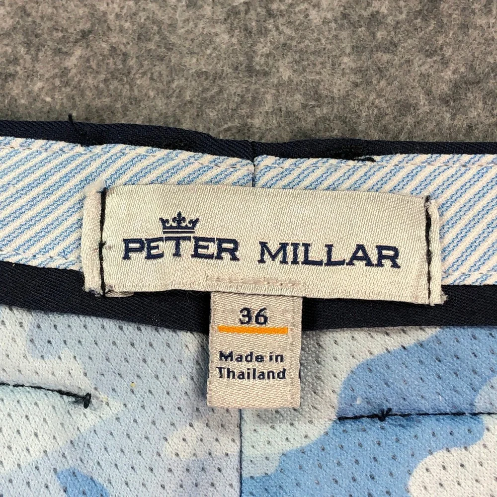 Peter Millar Mens Golf Shorts 36x9 (fits 34x9) Navy Country Club Comfort Summer